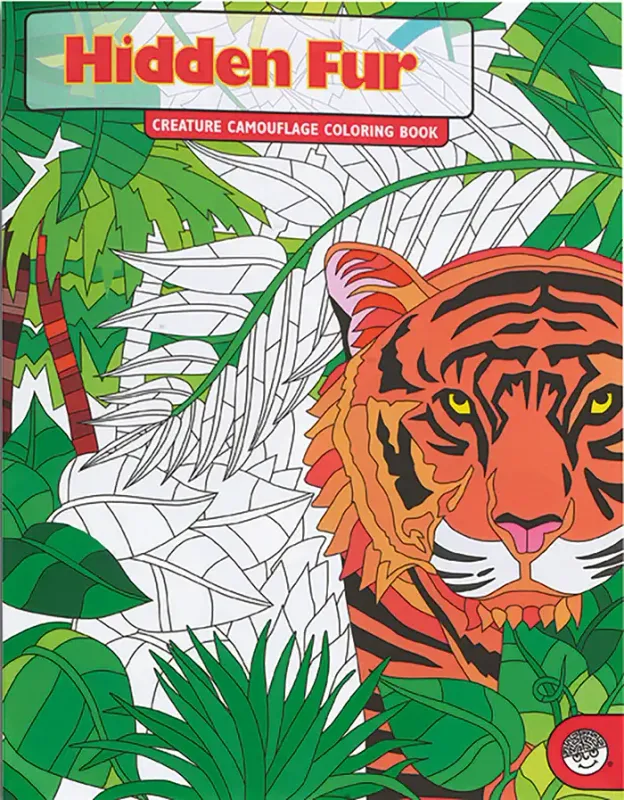 MindWare Hidden Fur Coloring Book