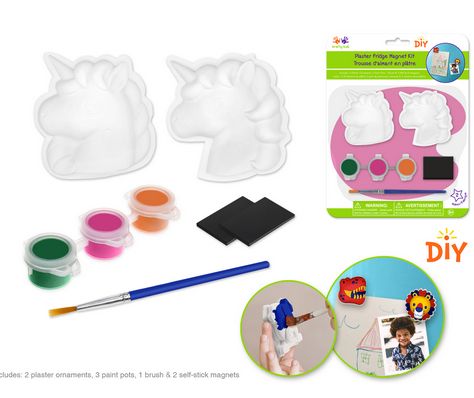 Krafty Kids Ornament Fridge Magnet Kit Unicorns