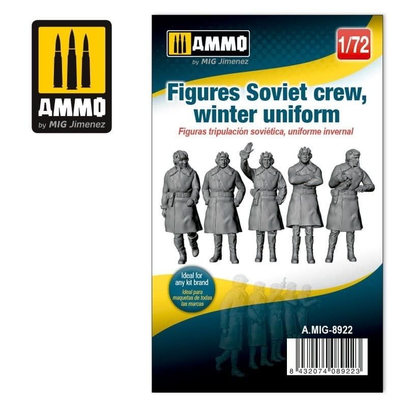 Ammo of MIG 1/72 Figures Soviet Crew Winter Uniform Resin