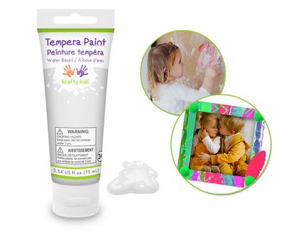 Krafty Kids Paint Tempera Tubes White 75ml