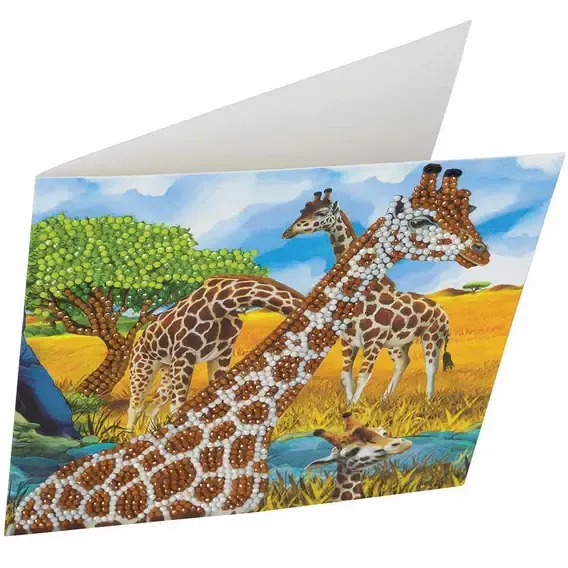Craft Buddy Gentle Giraffe Crystal Art Card Kit