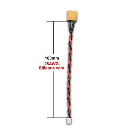 Furitek Male XT30 To 2-PIN JST-PH, 100mm