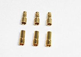 APS 3.5mm Gold Bullet Connectors (3M+3F) 6pc