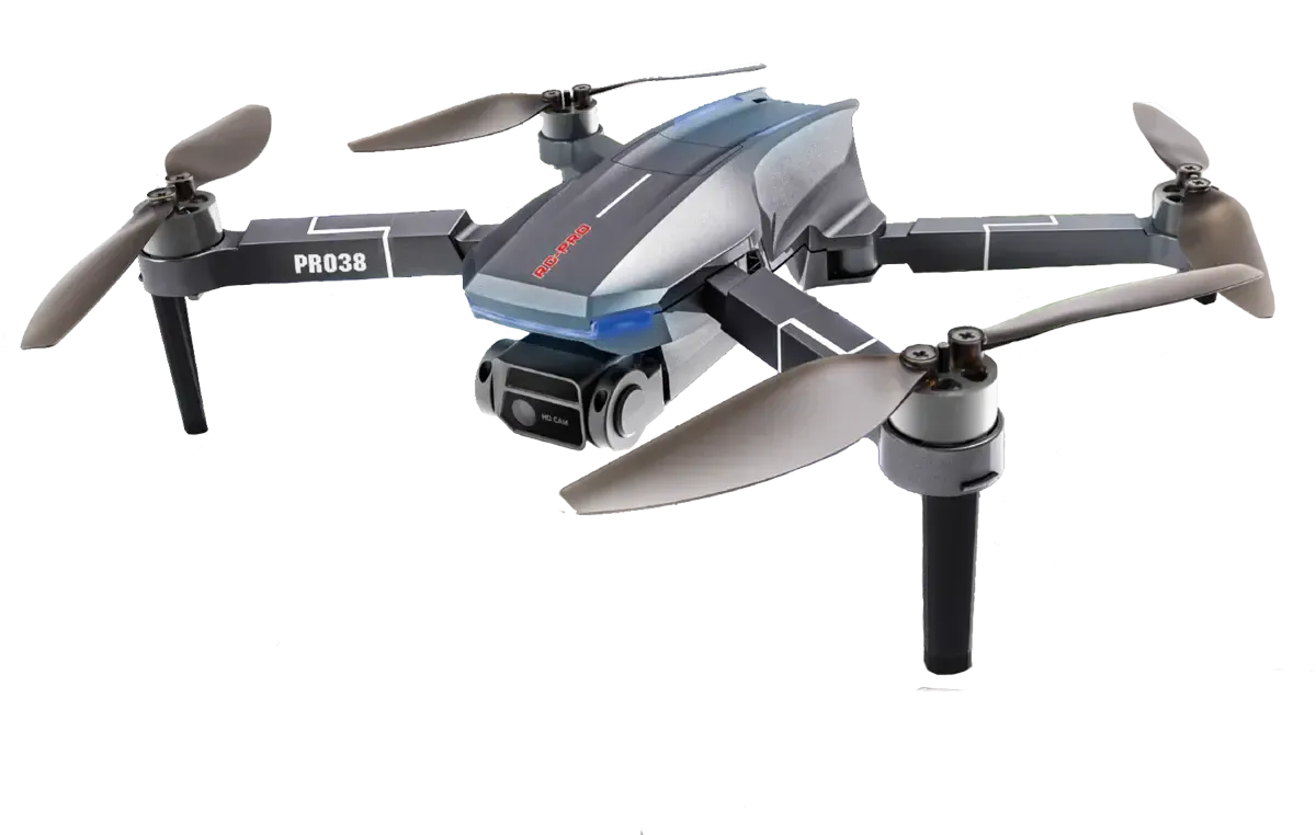 RC Pro 2.4G 1080P Dual camera brushless drone with remote gimbal