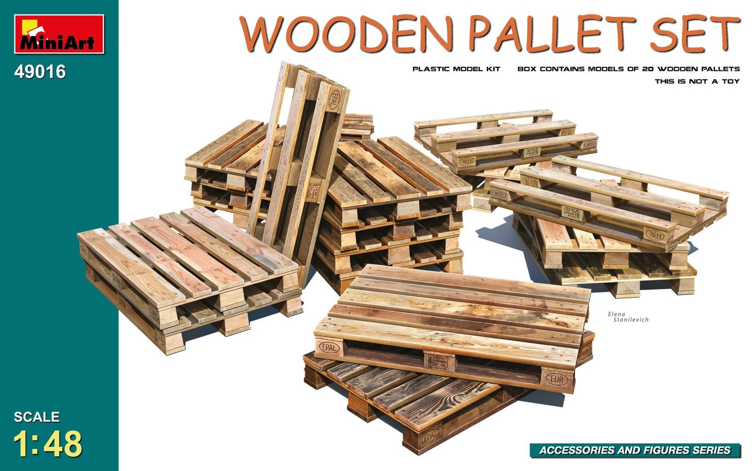 Miniart 1/48 Wooden Pallet Set
