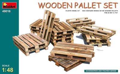 Miniart 1/48 Wooden Pallet Set