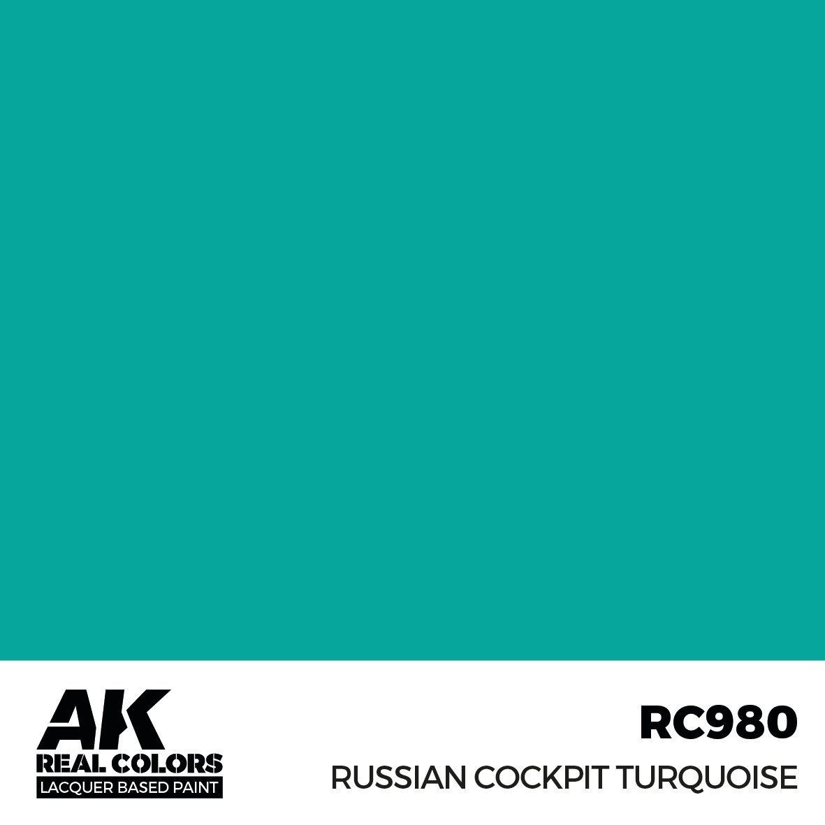AK Interactive Real Colors Russian Cockpit Torquoise 17ml