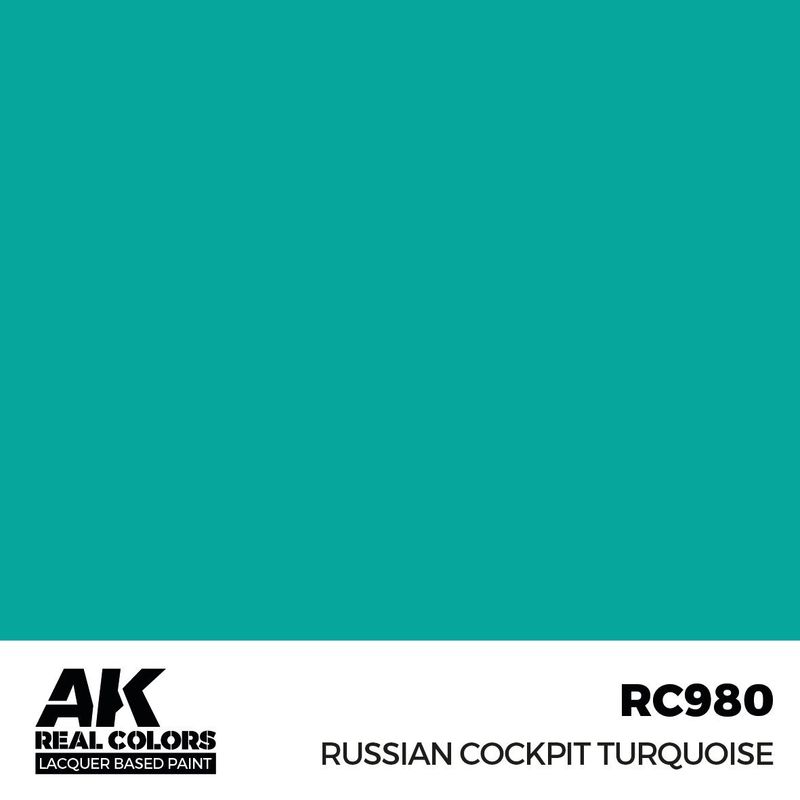AK Interactive Real Colors Russian Cockpit Torquoise 17ml