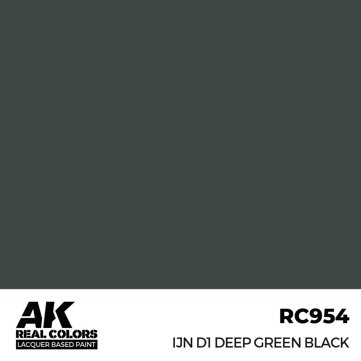 AK Interactive Real Colors IJN D1 Deep Green Black 17ml