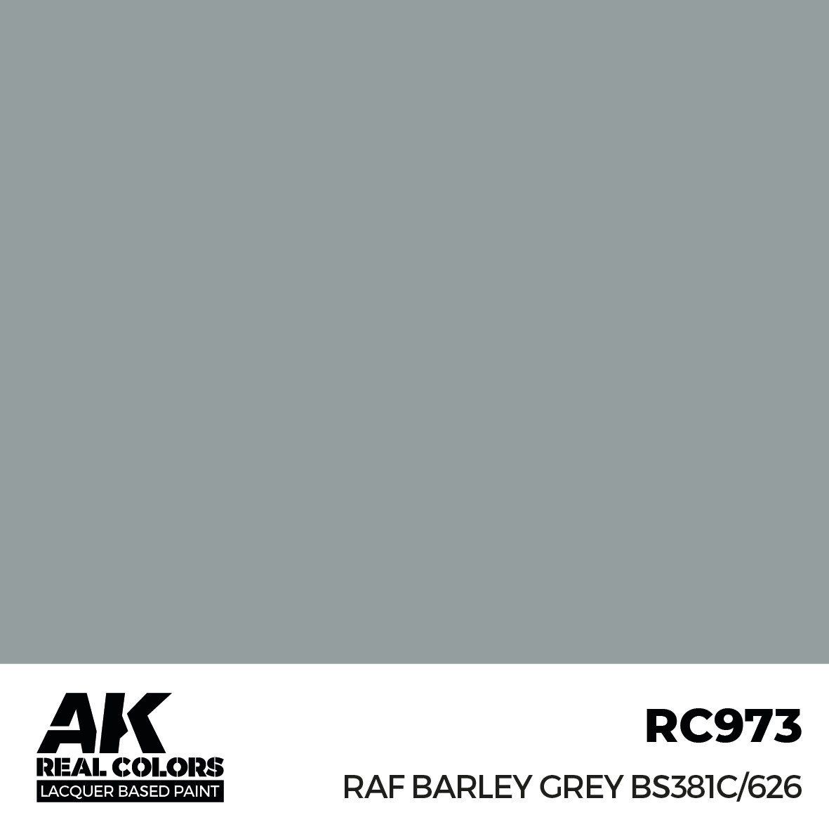 AK Interactive Real Colors RAF Barley Grey BS381C/626 17ml