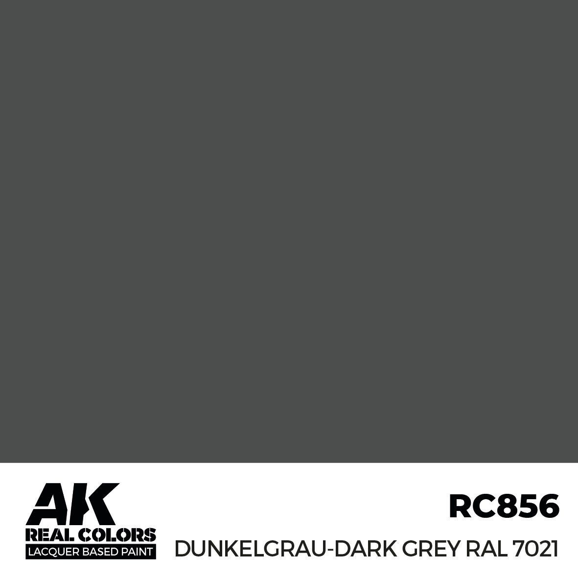 AK Interactive Real Colors Dunkelgrau-Dark Grey RAL 7021 17ml