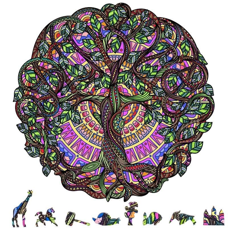 Zen Chalet Tree of Life Wooden Puzzle 200 piece