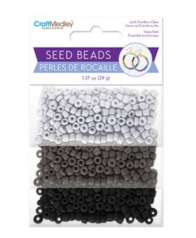 CraftMedley Glass Seed Beads: 6/0 Dyed Gloss Finish Classic 39g