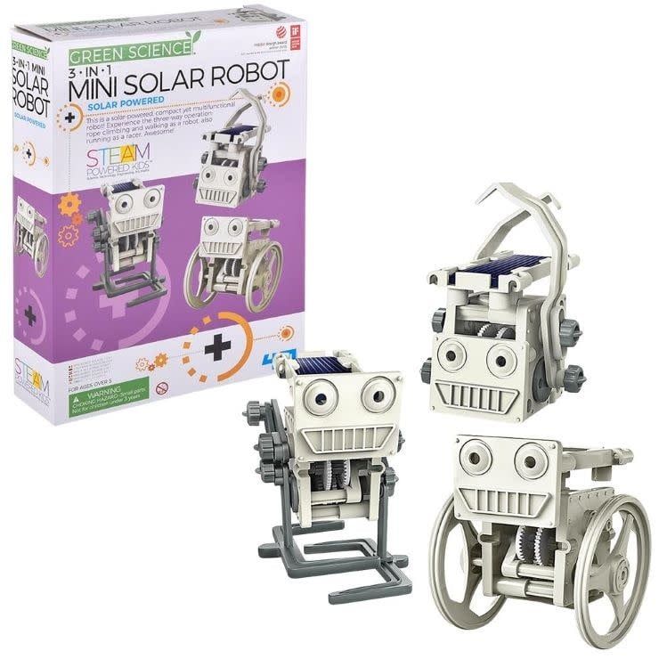 4M 3 in 1 Mini Solar Robot Green Science Kit