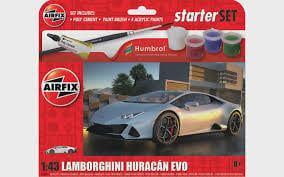 Airfix 1/43 Lamborghini Huracan EVO Starter Set