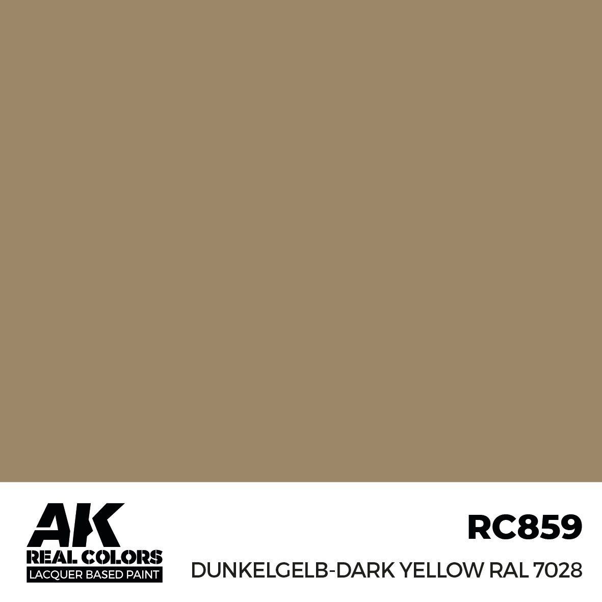 AK Interactive Real Colors Dunkelgelb-Dark Yellow RAL 7028 17ml