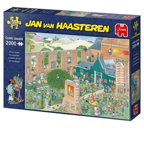 Jumbo Puzzles The Art Market JVH 2000 piece