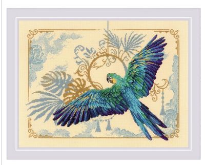 RIOLIS Counted Cross Stitch Kit 15.75"X11.75" Tropical Beauty 14 Count