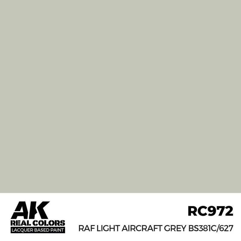 AK Interactive Real Colors RAF Light Aircraft Grey BS381C/627 17ml