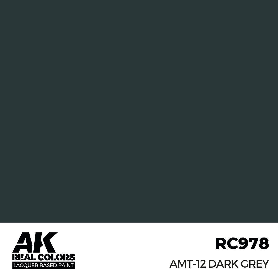AK Interactive Real Colors AMT-12 Dark Grey 17ml