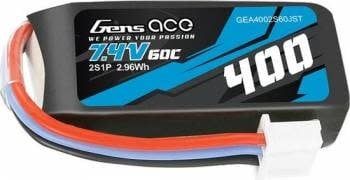 GENS ACE 400mAh 2S 60 C 7.4V Lipo Battery Pack with JST-XHR Plug