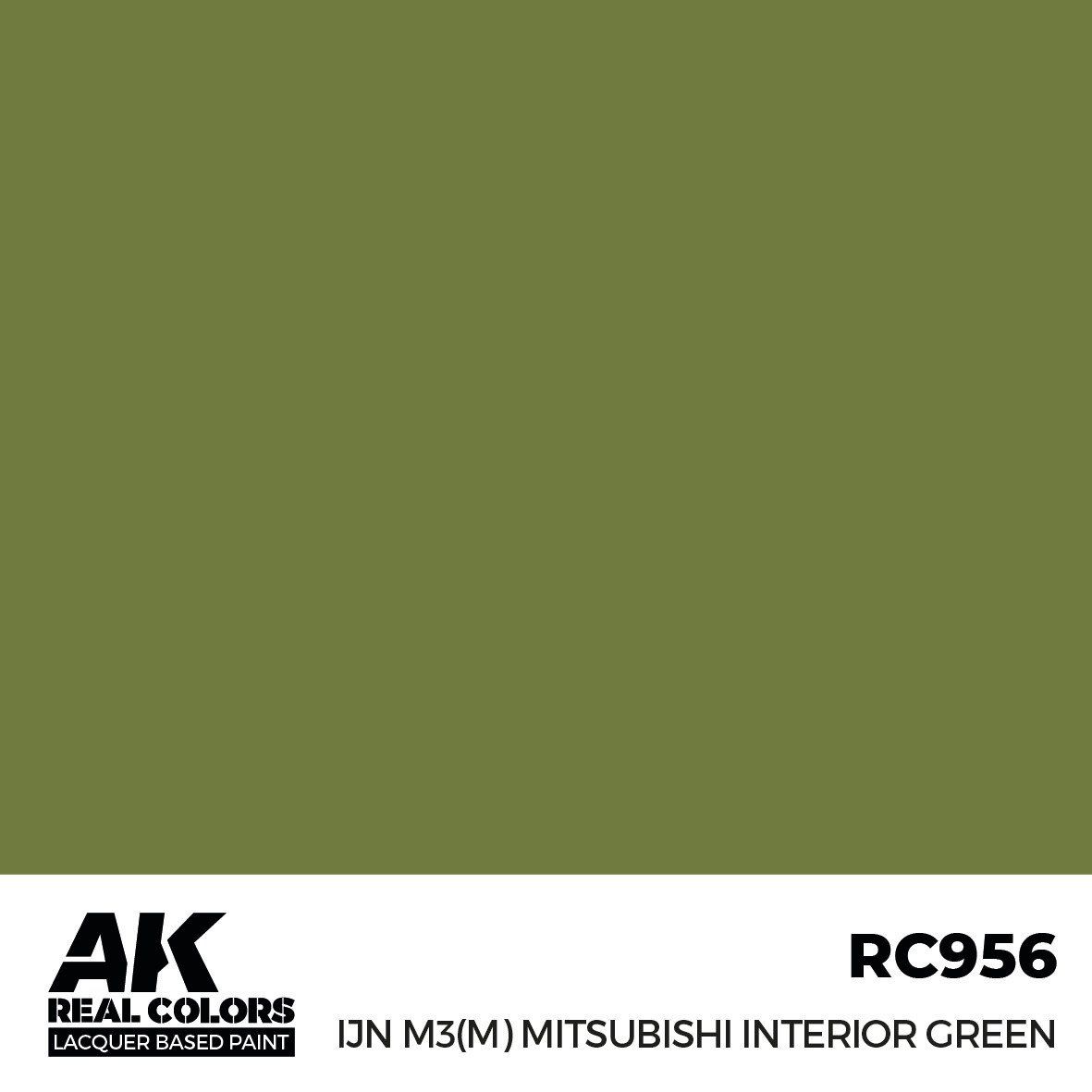 AK Interactive Real Colors IJN M3 (M) MITSUBISHI Interior Green 17ml