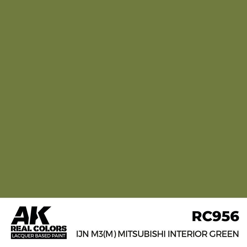 AK Interactive Real Colors IJN M3 (M) MITSUBISHI Interior Green 17ml