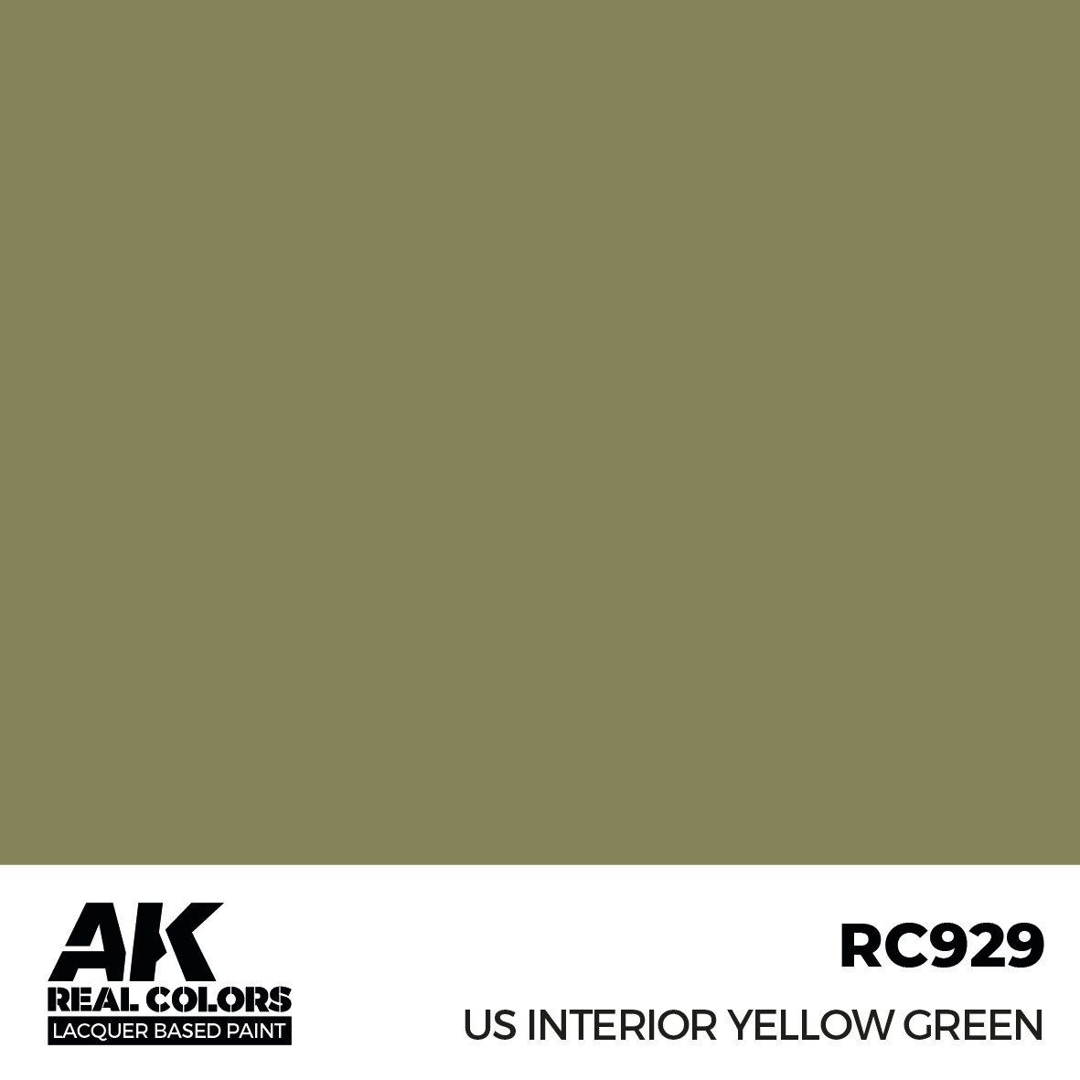 AK Interactive Real Colors US Interior Yellow Green 17ml