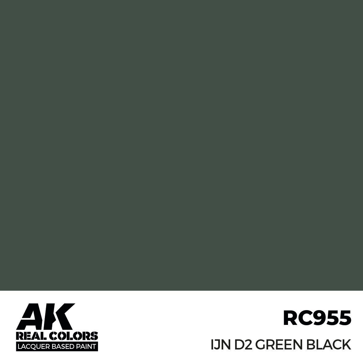 AK Interactive Real Colors IJN D2 Green Black 17ml