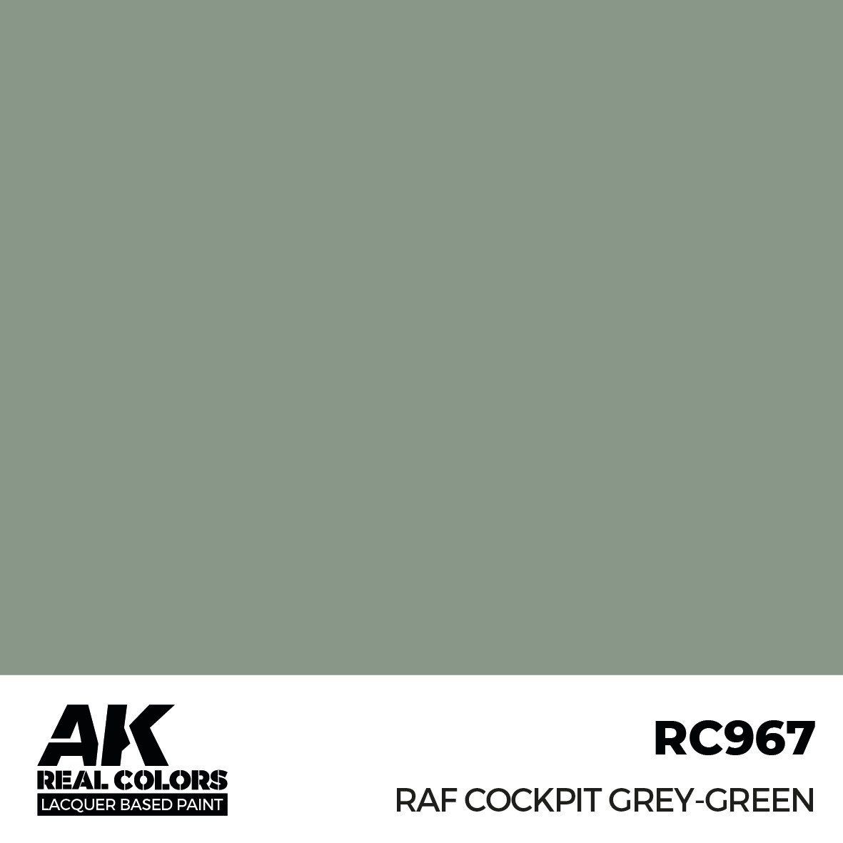 AK Interactive Real Colors RAF Cockpit Grey-Green 17ml