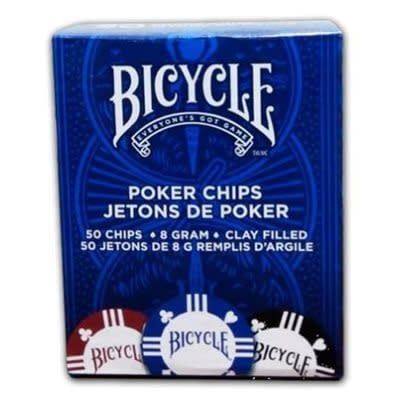 Bicycle Playing Cards 8g Clay Poker Chips