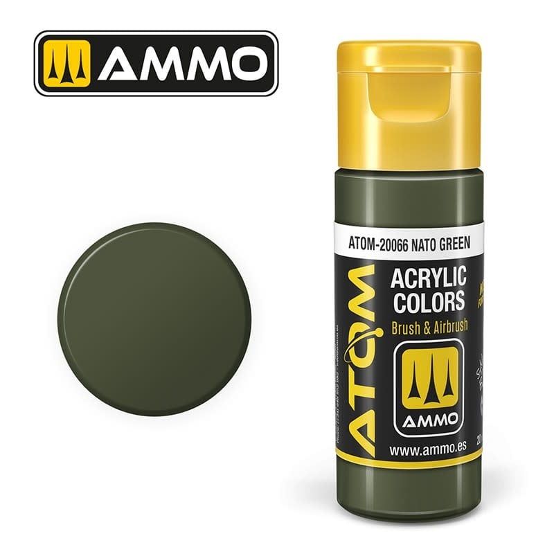 Ammo of MIG Atom Color NATO Green 20ml