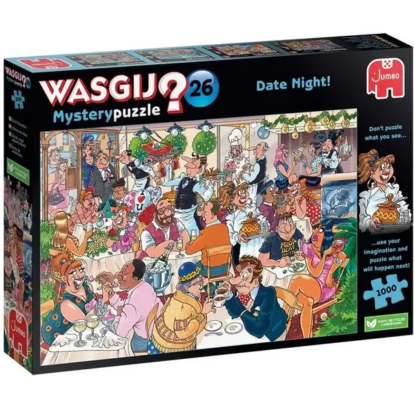 Jumbo Puzzles Mystery #26 Date Night Wasji 1000 piece