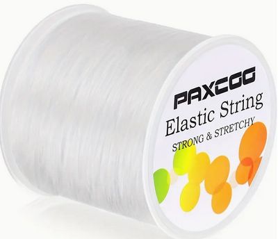 PM Hobbycraft 1mm Elastic Crystal Beaded String White