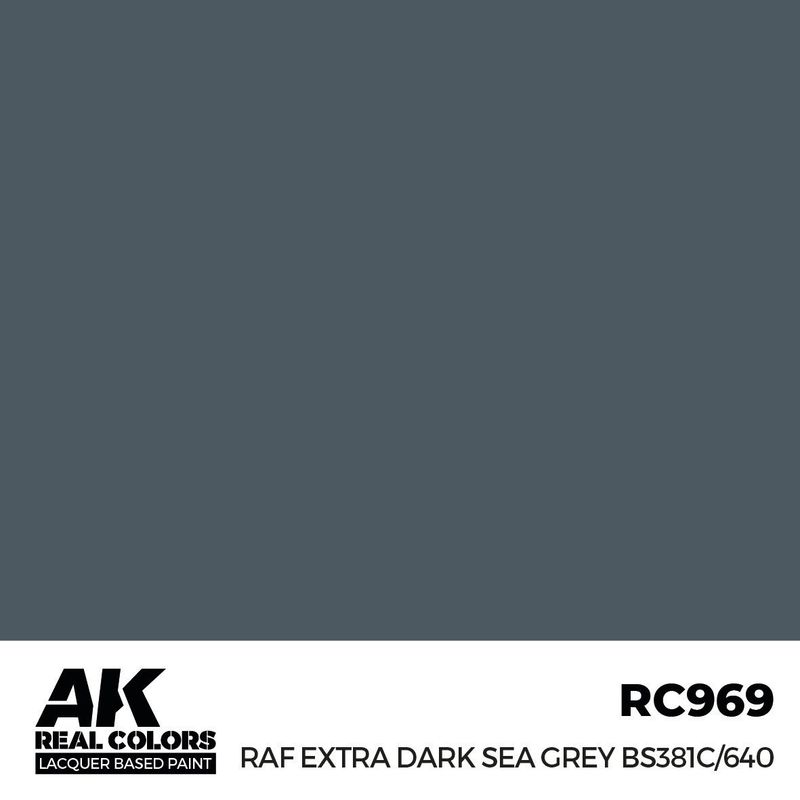 AK Interactive Real Colors RAF Extra Dark Sea Grey BS381C/640 17ml