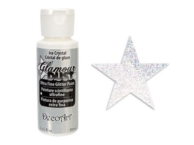 Decoart Ultrafine Glitter Paint Ice Crystal 2oz