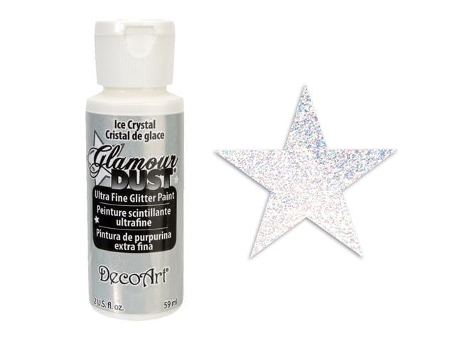 DecoArt 2oz Ultrafine Glitter Paint  Ice Crystal