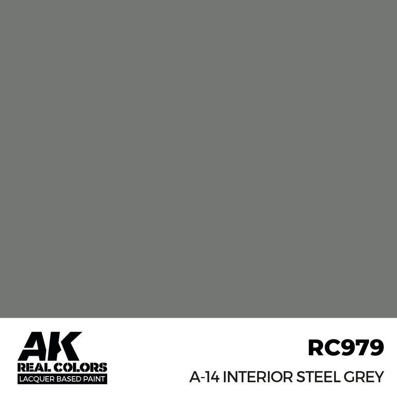 AK Interactive Real Colors A-14 Interior Steel Grey 17ml