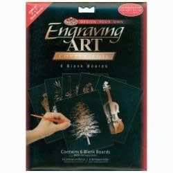 Royal &amp; Langnickel Foil Engraving Blank Board 5x7in Copper 6 pack