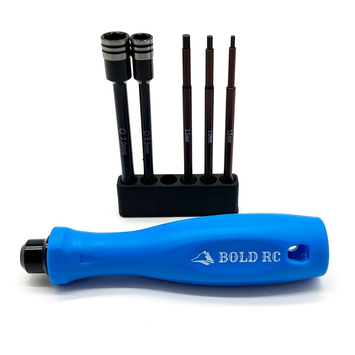 Bold RC 1/10 Tool Set 1/4in Quick Drive Hex &amp; Nut Driver with Handles 5pc