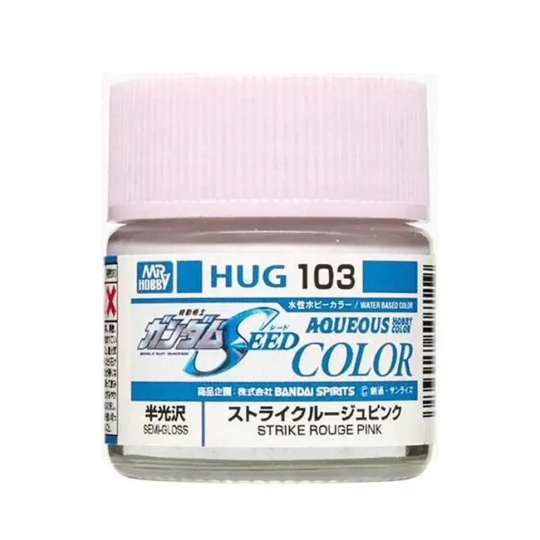 Gunze  Aqueous Gundam Color HUG103 Strike Rouge Pink 10ml Bottle Semi-Gloss