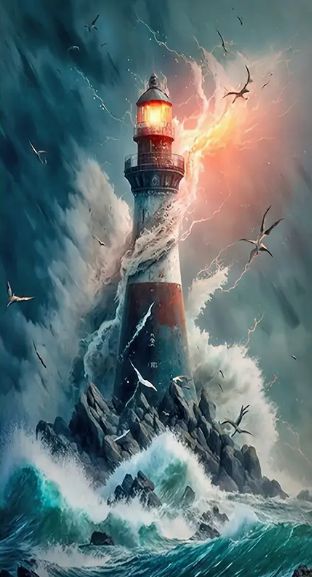 PM Hobbycraft 16x27 inches 5D Diamond Painting Kit - Lighthouse