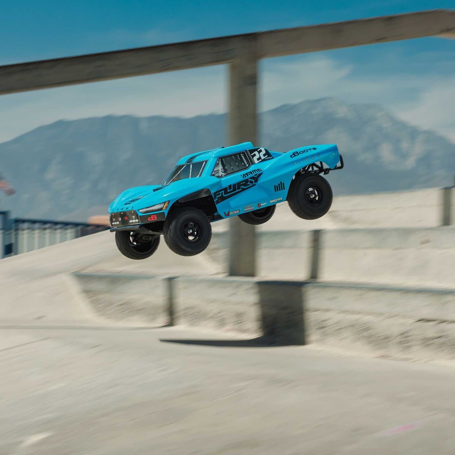Arrma 1/10 FURY MEGA 550 2WD Short Course Truck RTR w B&amp;C Blue
