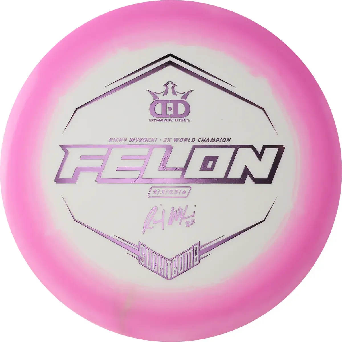 Dynamic Discs Fuzion Orbit Felon (Ricky Wysocki - Sockibomb) Fairway Driver