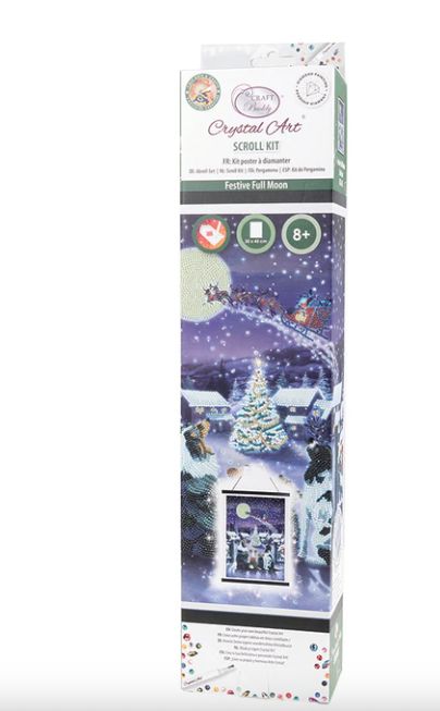 Craft Buddy Festive Full Moon Crystal Art Scroll Kit