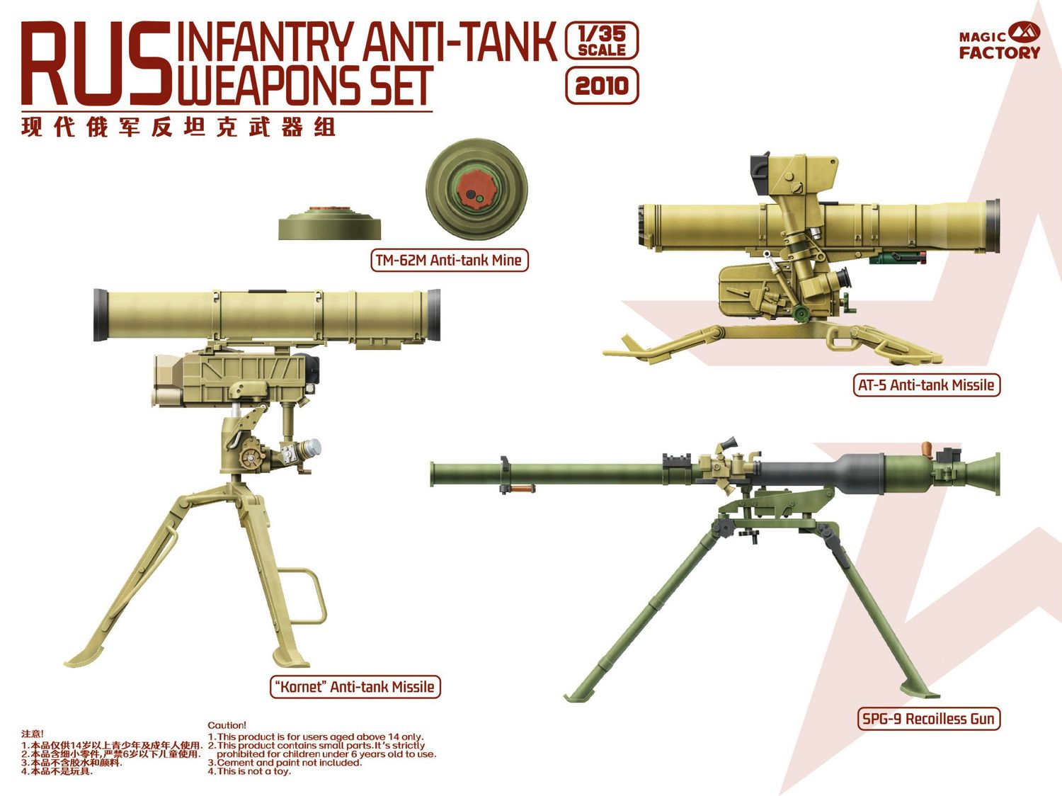 Magic Factory 1/35 RUS Infantry Anti tank Weapons Set