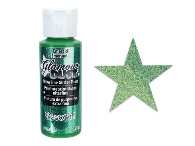DecoArt Ultrafine Glitter Paint  Emerald