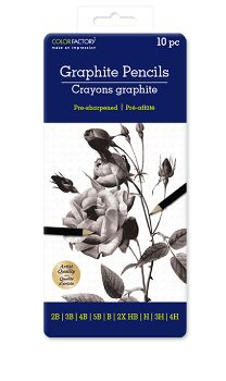Colorfactory Graphite Pencils Medium 10 Piece Set