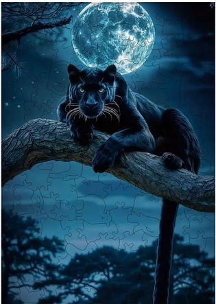 PM Hobbycraft Black Panther Wooden Puzzle