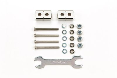 Tamiya JR Short Mass Damper Block, 8x8x14mm, Silver, LTD